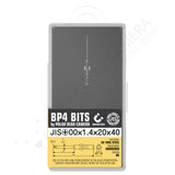 BP4 JIS #00x1.4x20x40 Crosspoint Recess Screwdriver Bit - Fits VESSEL D73 / HIOS BP-H4 / OHMI VH-4 / 4mm Shank / 800 System