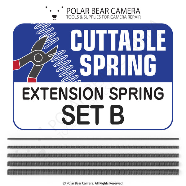 Cuttable Micro Extension Spring SET B 1.0mm 1.5mm 2.0mm 2.5mm 3.0mm 5PCs Bundle