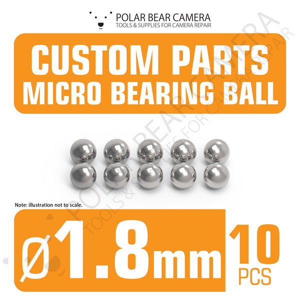 Micro Bearing Balls 1.8mm 10 Pieces Stainless Steel for Camera Lenses
