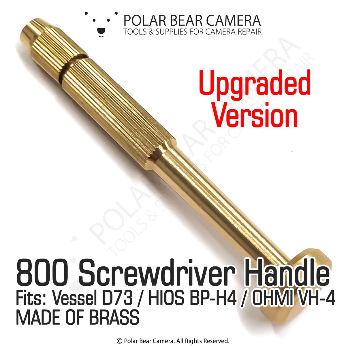 800 / 4mm Wing Shank Screwdriver Handle BRASS MADE (Upgraded