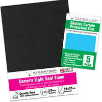 2mm Camera Light Seal Self-Adhesive Soft-Touch Foam (1 Sheet) MADE IN UK