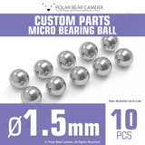 Micro Bearing Balls 1.5mm 10 Pieces Stainless Steel
