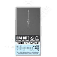 BP4 SQ1.0x2.0x20x40 Square Magnetised Screwdriver Bit For Polaroid SX-70 Sonar 680- Fits VESSEL D73 / HIOS BP-H4 / OHMI VH-4 / 4mm Shank / 800 System