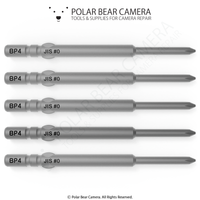 BP4 JIS JCIS #0x2.5x20x60 Crosspoint Recess Screwdriver Bit - Fits VESSEL D73 / HIOS BP-H4 / OHMI VH-4 / 4mm Shank / 800 System