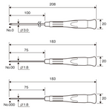 ANEX SuperFit JIS Crosspoint Screwdriver Bundle (Set of 3)