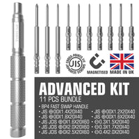 BP4 Advanced Kit JIS JCIS Screwdriver Set Bundle (11 PCs)