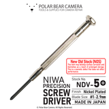 NIWA Precision Screwdriver NDV-5+ No.5 (JIS JCIS #1)