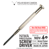 NIWA Precision Screwdriver NDV-6+ No.6 (JIS JCIS #1)