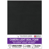 Camera Light Seal SELF-ADHESIVE Foam SOFT-TOUCH 0.5mm 1mm 1.5mm 2mm 3mm (MADE IN UK)