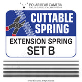 Cuttable Micro Extension Spring SET B 1.0mm 1.5mm 2.0mm 2.5mm 3.0mm 5PCs Bundle