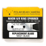 Nikon A/R Ring Shutter Button Removal Wrench Tool for Nikon F / Nikon F2 / Nikon SP / Nikon S2 / Nikon S3 / Nikon S4- Stainless Steel Replaceable Blade