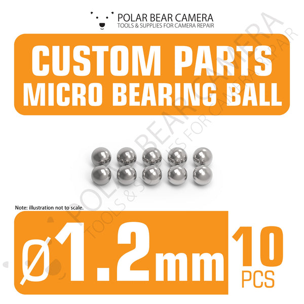Micro Bearing Balls 1.2mm 10 Pieces Stainless Steel for Camera Lenses