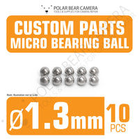Micro Bearing Balls 1.3mm 10 Pieces Stainless Steel for Camera Lenses