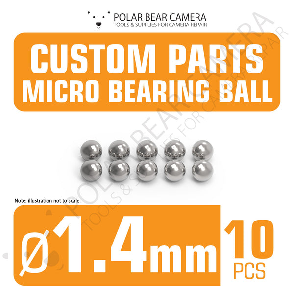 Micro Bearing Balls 1.4mm 10 Pieces Stainless Steel for Camera Lenses