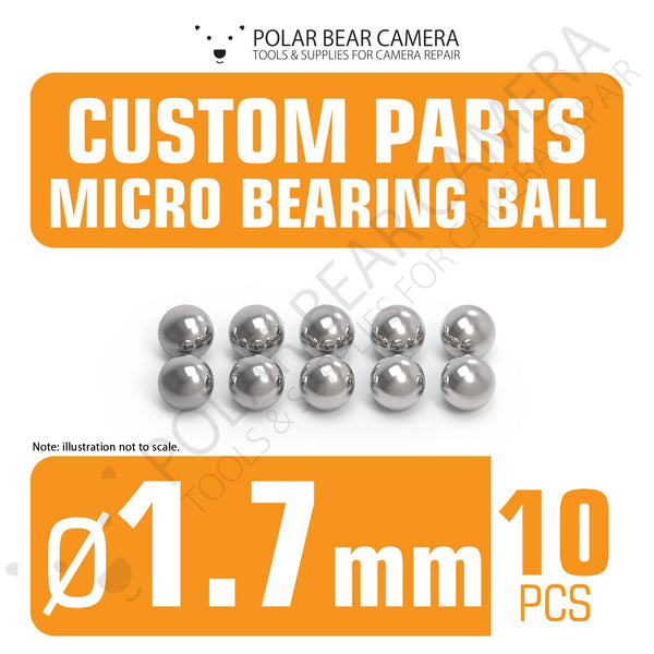 Micro Bearing Balls 1.7mm 10 Pieces Stainless Steel for Camera Lenses