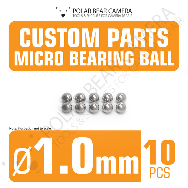Micro Bearing Balls 1.0mm 10 Pieces Stainless Steel for Camera Lenses