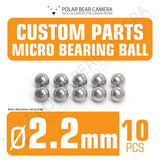 Micro Bearing Balls 2.2mm 10 Pieces Stainless Steel for Camera Lenses