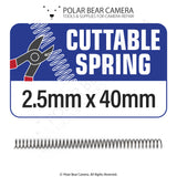 Cuttable Micro Compression Spring 2.5mm x 40mm Carbon Steel