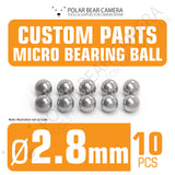 Micro Bearing Balls 2.8mm 10 Pieces Stainless Steel for Camera Lenses