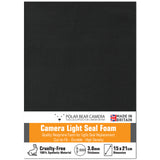 3mm Camera Light Seal Soft-Touch Foam NON-ADHESIVE (1 Sheet) MADE IN UK