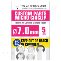 Micro Circlip C-clip Rotor Clip Snap Ring 7.0mm Stainless Steel (5Pcs)