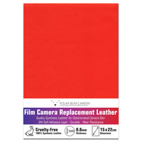 0.8mm Camera Body Self-Adhesive Replacement Synthetic Leather (1 Sheet) BROWN