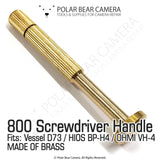 800 / 4mm Wing Shank Screwdriver Handle BRASS MADE - Fits BP4 / VESSEL D73 / HIOS BP-H4 / OHMI VH-4 / 4mm Shank / 800 System Bits