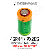 4SR44 / PX28S / V28PX 6.2V High-Capacity  Silver Oxide Battery for Bronica GS-1 / Canon AE-1 / Minox 35ML - Replaces 4LR44 PX28A A544 PX28 4MR44 V4034PX 4H-C 4NR44 HM-4C
