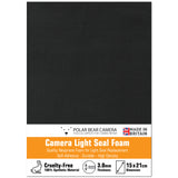 3.0mm Camera Light Seal Self-Adhesive Soft-Touch Foam (1 Sheet) MADE IN UK