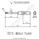 VESSEL D73 #0x1.7x20x40 (Japan) JCIS JIS Screwdriver Bit