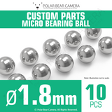 Micro Bearing Balls 1.8mm 10 Pieces Stainless Steel